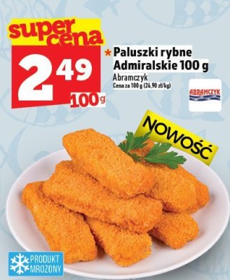 Paluszki rybne Admiralskie Abramczyk 100 g promocja w TOPAZ