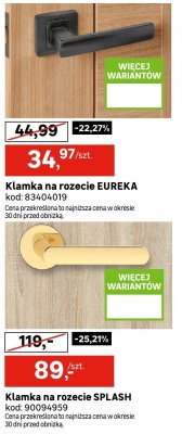 Klamka na rozecie EUREKA promocja w Leroy Merlin