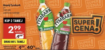 Napój Tymbark 2 l wybrane rodzaje promocja w Delikatesy Centrum