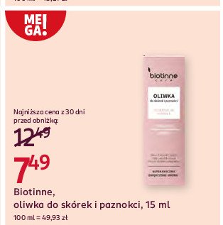 Oliwka do skórek i paznokci Biotinne promocja