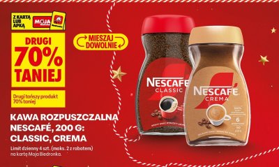 Kawa rozpuszczalna Crema Nescafe promocja w Biedronka