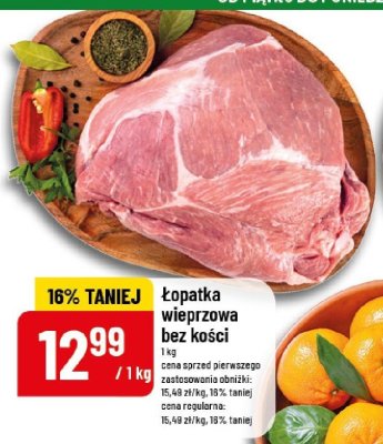Łopatka wieprzowa bez kości promocja w POLOmarket