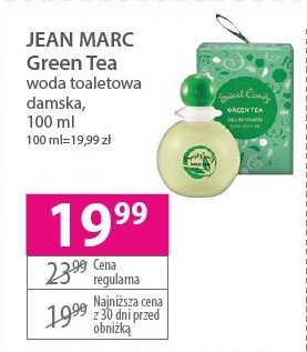 Woda toaletowa JEAN MARC GREEN TEA promocja