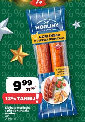 Kiełbasa morlińska z piersią kurczaka  promocja w Netto