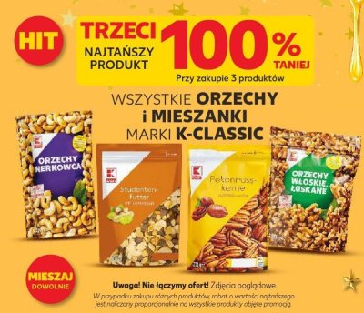 Orzechy i mieszanki K-CLASSIC różne rodzaje promocja w Kaufland