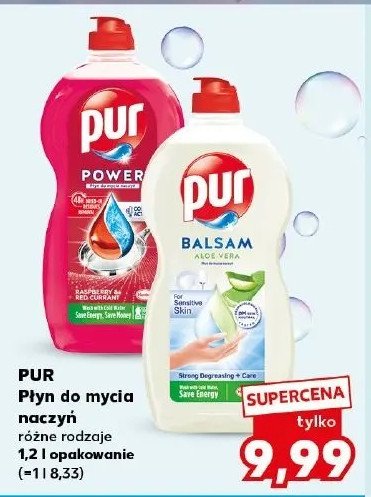 P艂yn do naczy艅 raspberry & red currant Pur power duo promocja