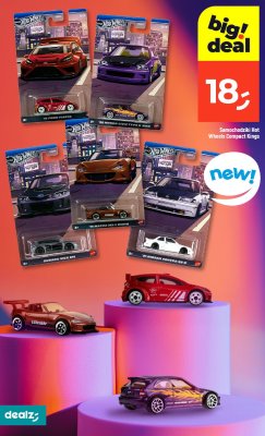 Samochodziki Hot Wheels Compact Kings promocja w Dealz