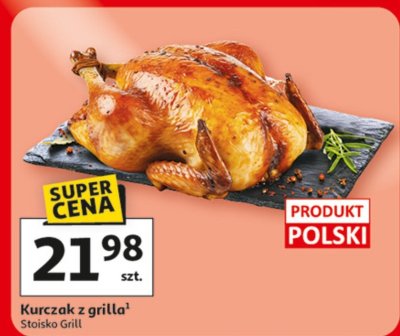 Kurczak z grilla Stoisko Grill promocja w Auchan