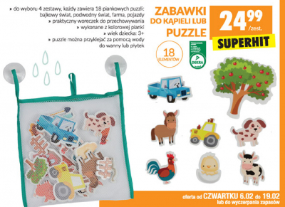 Puzzle piankowe pojazdy promocja