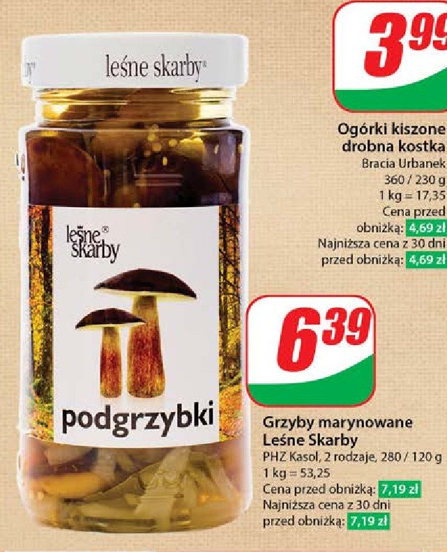 Podgrzybki marynowane Le艣ne skarby promocja