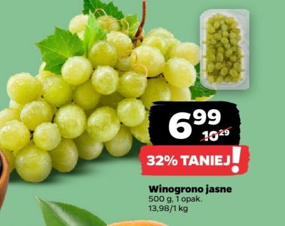 Winogrono jasne 500 g promocja w Netto