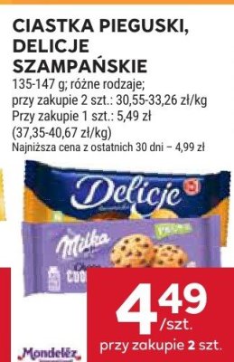 Ciastka pieguski, Delicje szampańskie promocja w Stokrotka