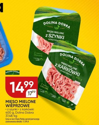 Mięso mielone wieprzowe z karkówki 400 g Dolina Dobra promocja w Chata Polska