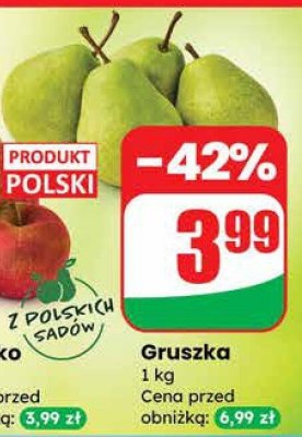 Gruszka 1 kg Dino promocja w Dino