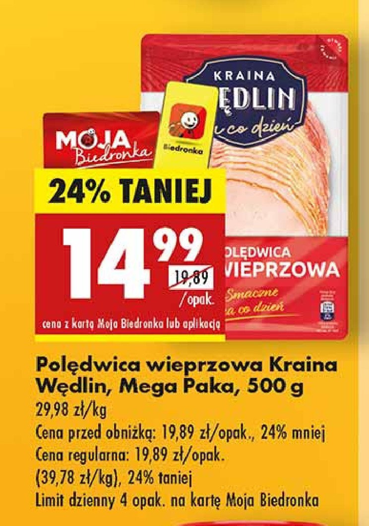 Poędwica wieprzowa Kraina wędlin promocja