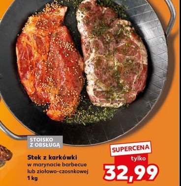 Stek z karkówki na grill w marynacie barbecue promocja w Kaufland