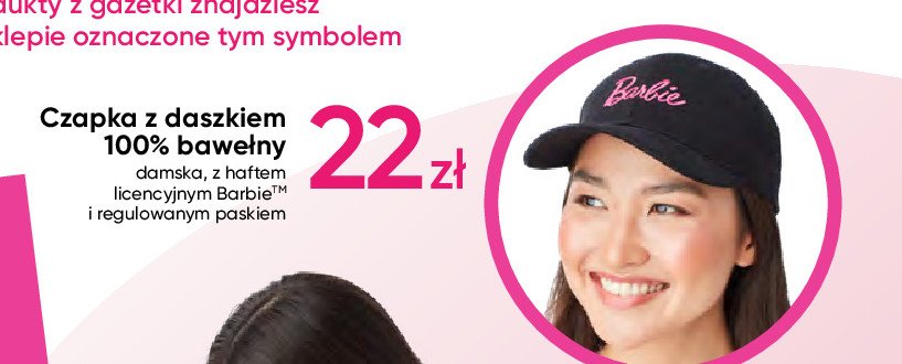 Czapka z daszkiem barbie promocja