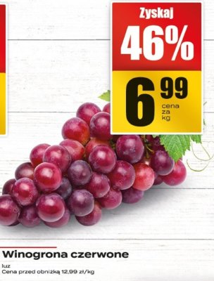 Winogrona czerwone bezpestkowe promocja w Supeco