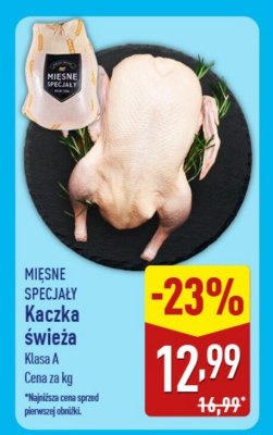 Kaczka świeża Klasa A promocja w Aldi