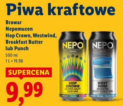 Piwo kraftowe Westwind promocja w Lidl