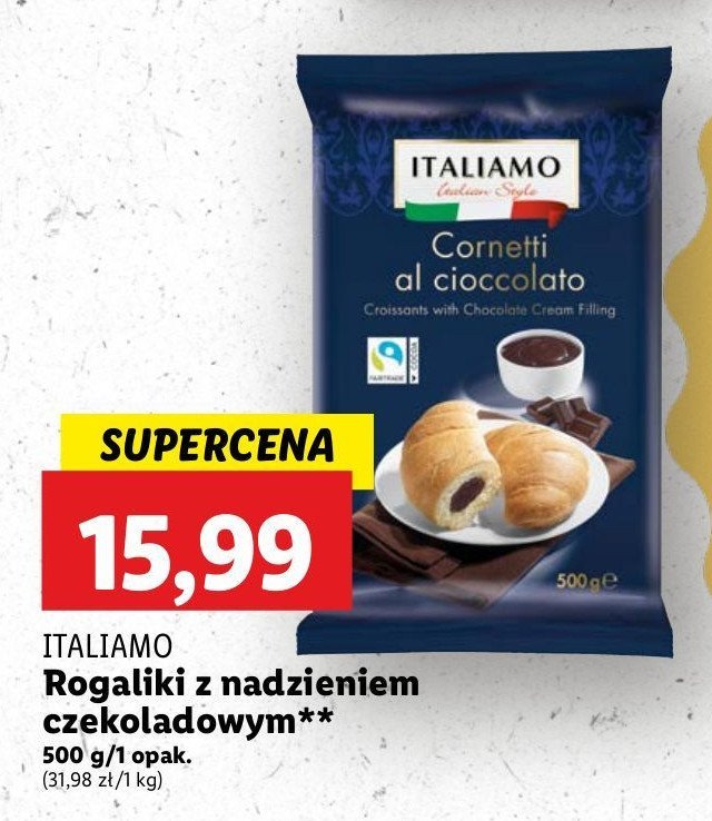 Rogalik z nadzieniem czekoladowym Italiamo promocja