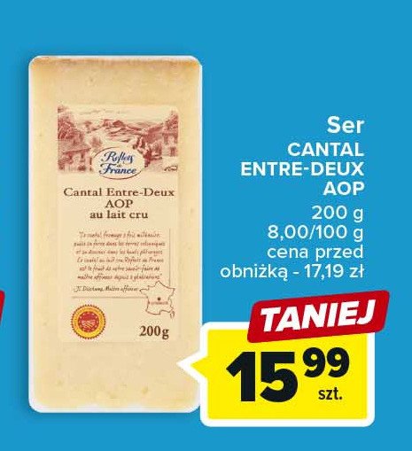 Ser cantal podpuszczkowy dojrzewaj膮cy Reflets de france promocja