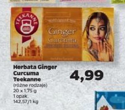 Herbata ginger curcuma Teekanne world special teas promocja