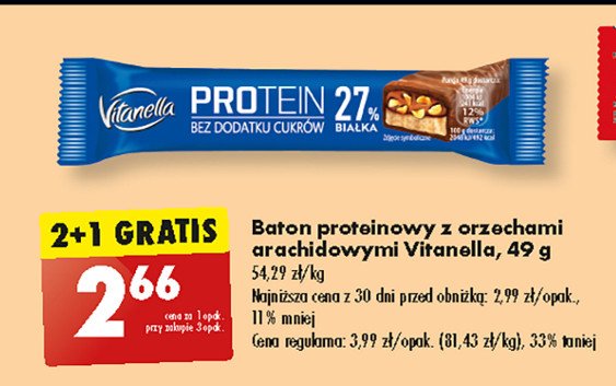 Baton proteinowy Vitanella promocja