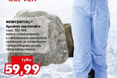 Spodnie narciarskie rozm. 122-164 NEWCENTIAL promocja w Kaufland