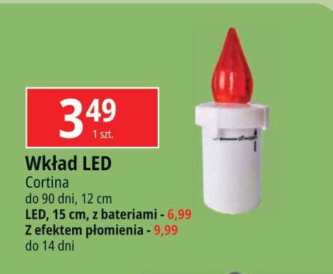 Wkład led efekt płomienia Cortina promocja