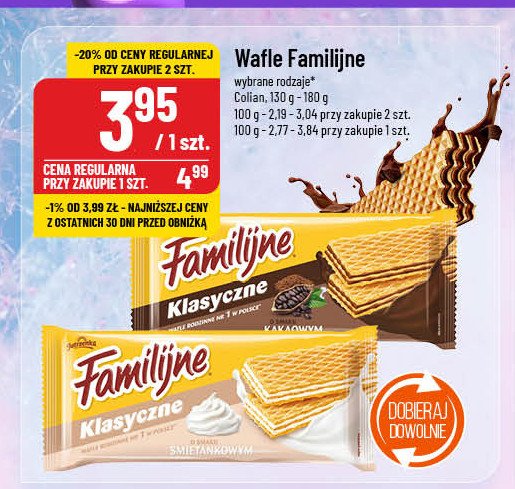 Wafle śmietankowe Jutrzenka promocja