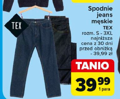 Spodnie jeans s-3xl Tex promocja