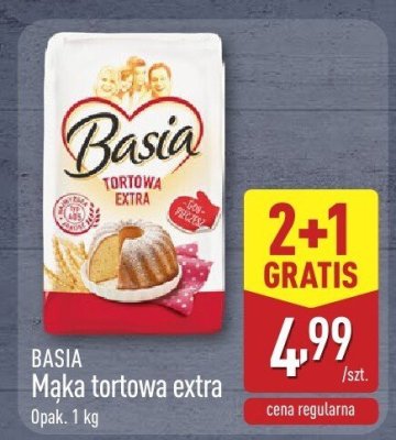 Mąka tortowa extra Basia opak. 1 kg promocja w Aldi