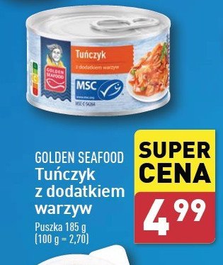 Tuńczyk z dodatkiem warzyw Golden seafood promocja w Aldi