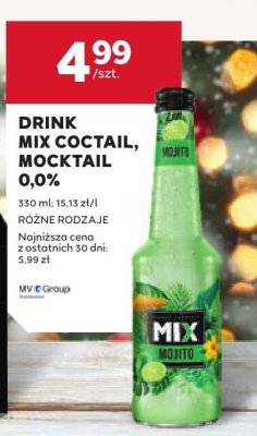 Drink mix Coctail promocja w Stokrotka
