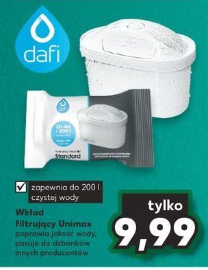 Wk艂ad do filtra unimax Dafi promocja
