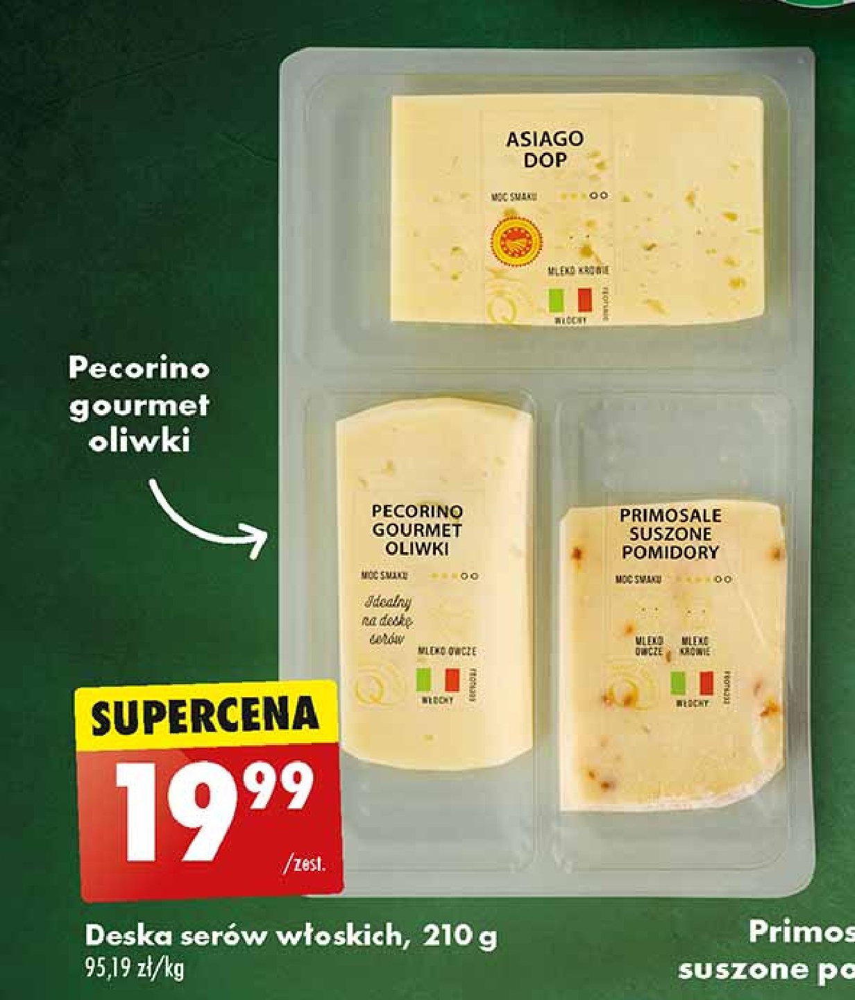 Deska serów włoskich promocja