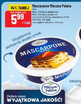 Mascarpone Mleczna Polana promocja w POLOmarket