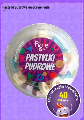 Pastylki pudrowe owocowe Figle promocja w POLOmarket