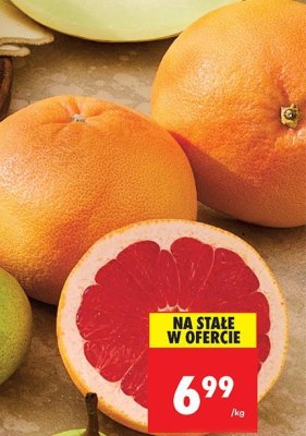 Grapefruit czerwony na wagę promocja w Biedronka