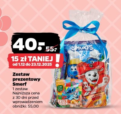 Zestaw prezentowy Smerf promocja w Netto