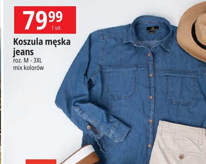 Koszula m臋ska jeans promocja