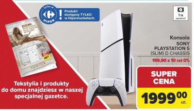 Konsola SONY PLAYSTATION 5 (SLIM) D CHASSIS 1TB promocja w Carrefour Market
