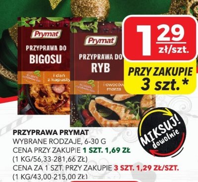 Przyprawa Prymat, wybrane rodzaje promocja w Top Market