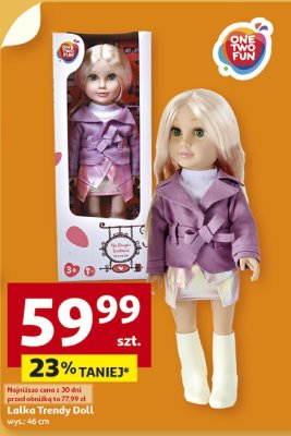Lalka Trendy Doll wys. 46 cm promocja w Auchan