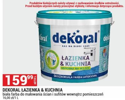 Farba DEKORAL ŁAZIENKA & KUCHNIA promocja w Merkury Market