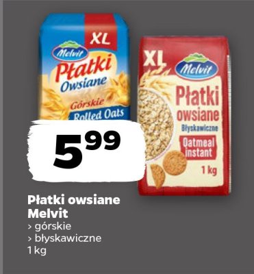 Płatki owsiane górskie promocja w Netto