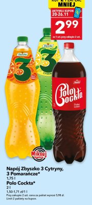 Napój Zbyszko 3 Cytryny 1,75 l promocja w LEWIATAN
