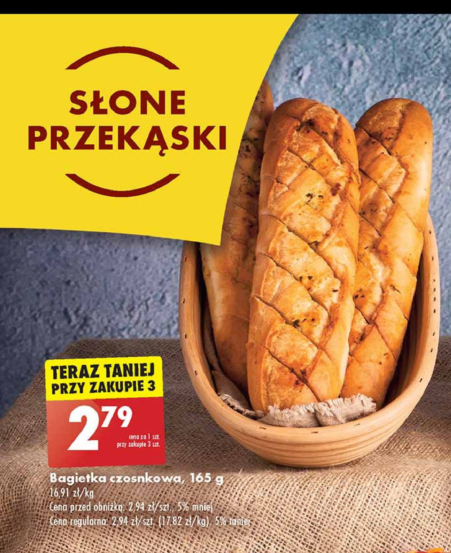 Bagietka czkosnkowa promocja