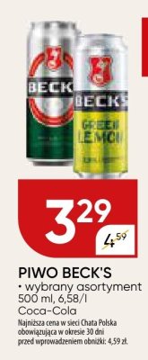 Piwo promocja w Chata Polska